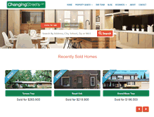 Tablet Screenshot of changingstreets.com